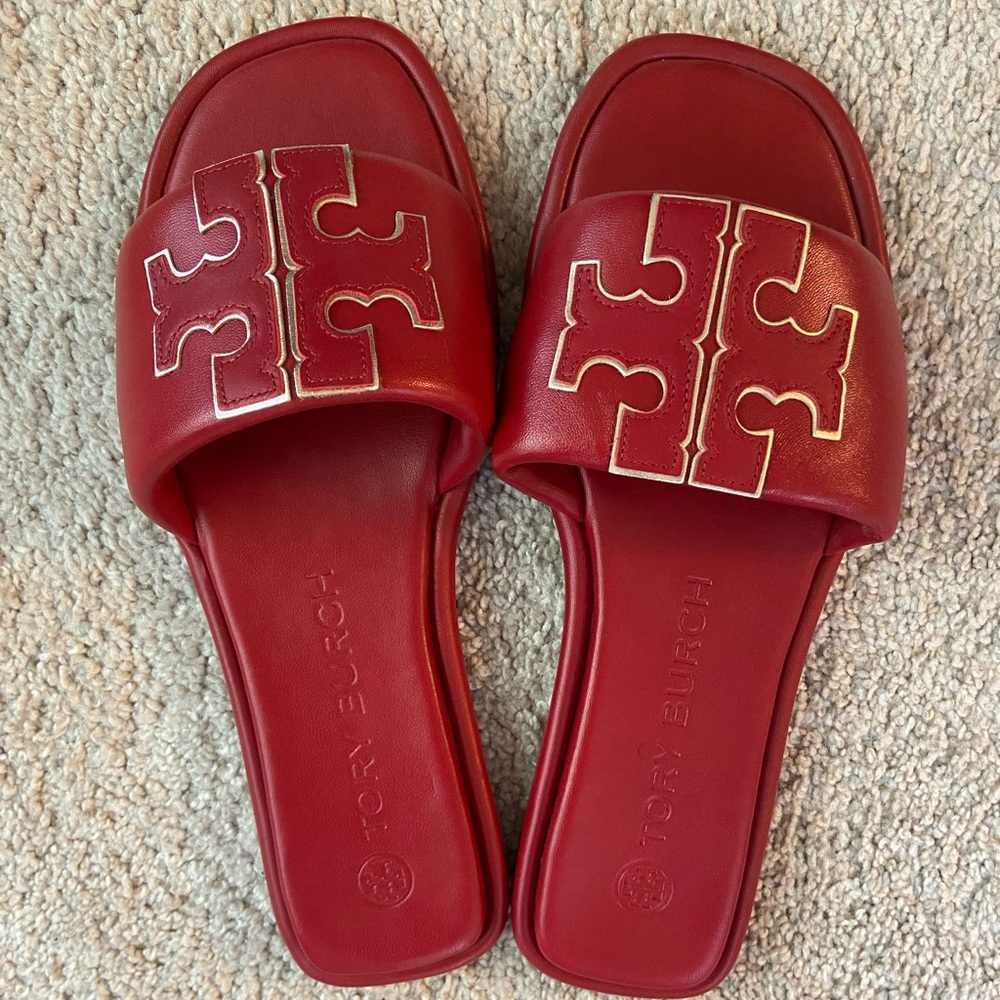 TORY BURCH - DOUBLE T SPORT SLIDE